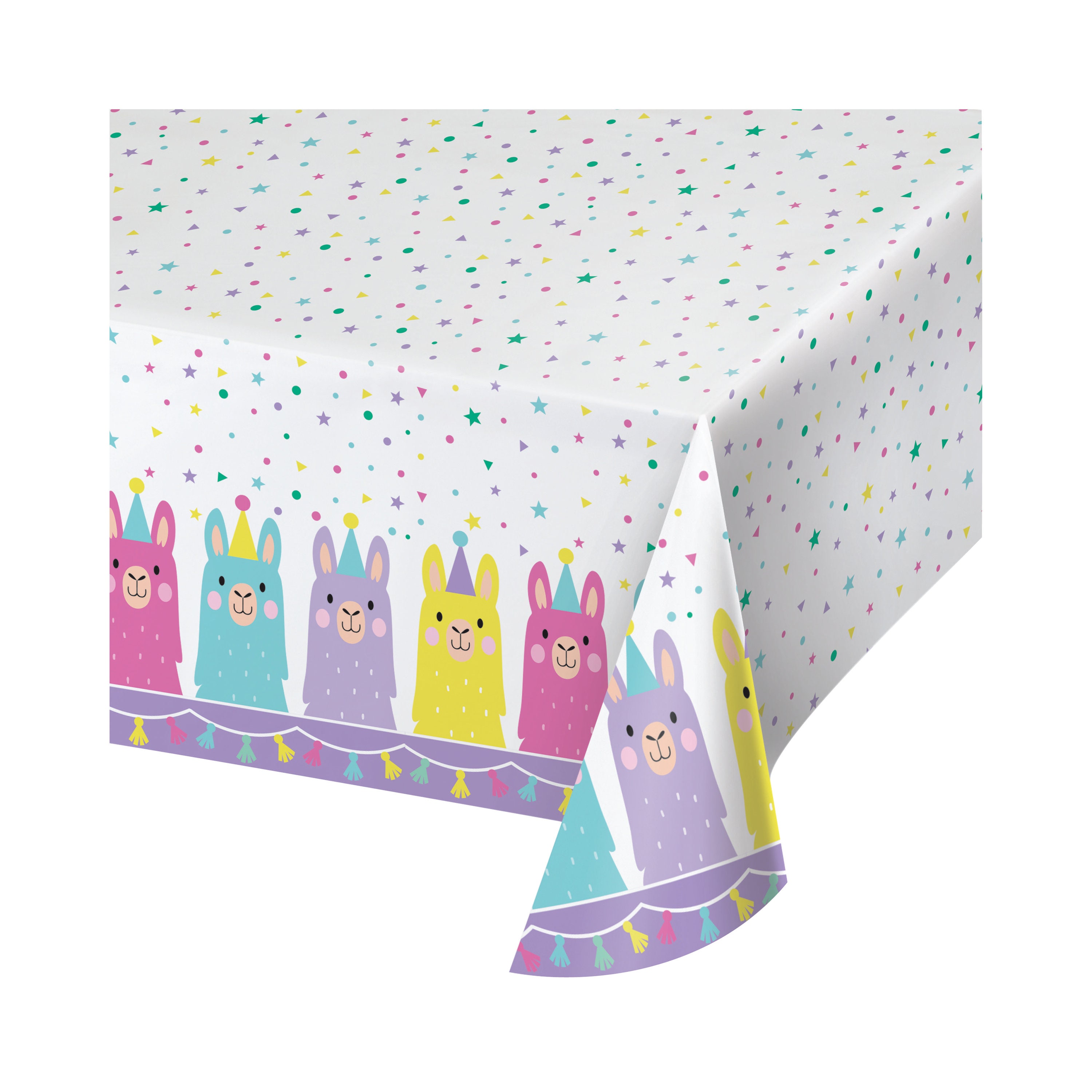Llama Tablecloth Llama Party Llama Decor Llama Birthday Llama Baby Shower Alpaca Party Fiesta Party Llama Table Cover Cactus
