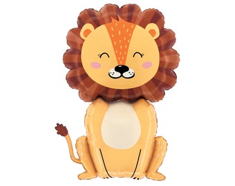 Jungle Lion Balloon 31", Jungle Party, Zoo Animals, Birthday Party, Animal Party, Jungle Themed, Lion Party, Lion Birthday, Safari Party