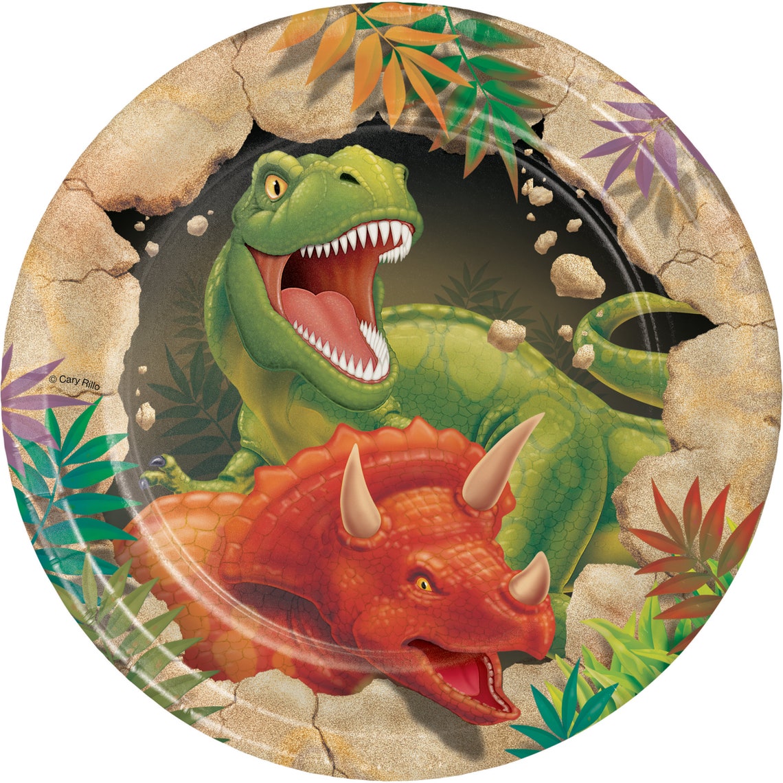 dinosaur with plates on his back
