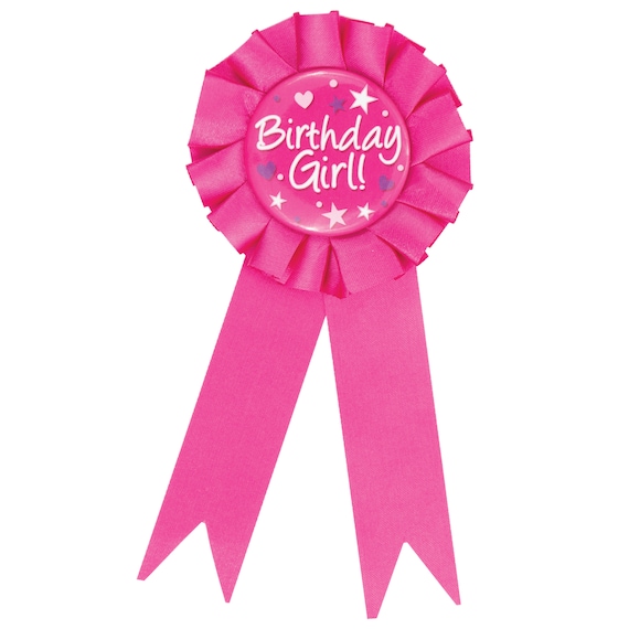 Birthday Girl Pink Ribbon, Special Day, Birthday Celebration, Birthday  Favor, Birthday Decor, Birthday Award, Birthday Ribbon, Kid Award 