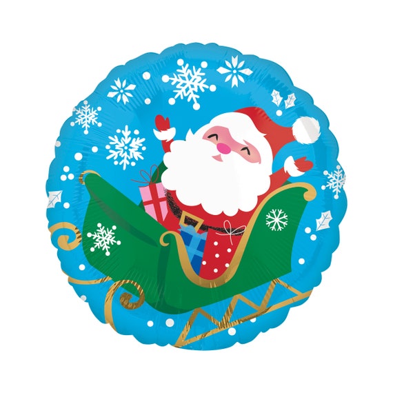 5*Christmas Balloons Santa Claus Snowman Xmas Gift Aluminum Foil New Year  Decor