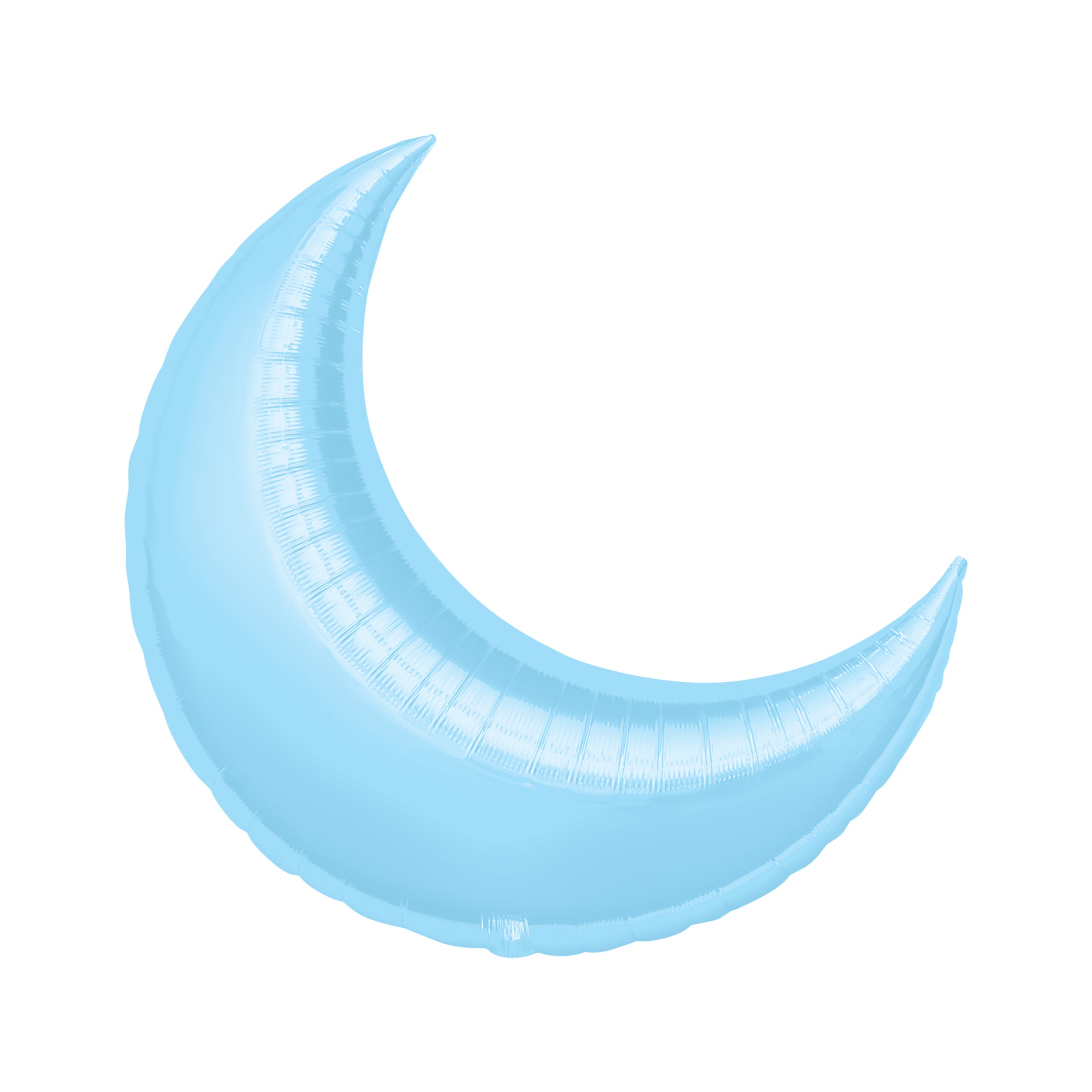 Large Pastel Blue Crescent Moon Balloon 35", Baby Shower, Moon and Star, Blue Moon, Over the Moon, Engagement Party, Astronaut Party Balloon