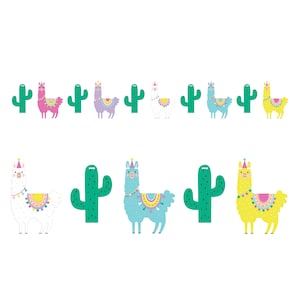 Llama Banner, Llama Party Banner, Llama Decor, Llama Birthday, Llama Baby Shower, Alpaca Party, Fiesta Party, Llama Themed, Cactus Party