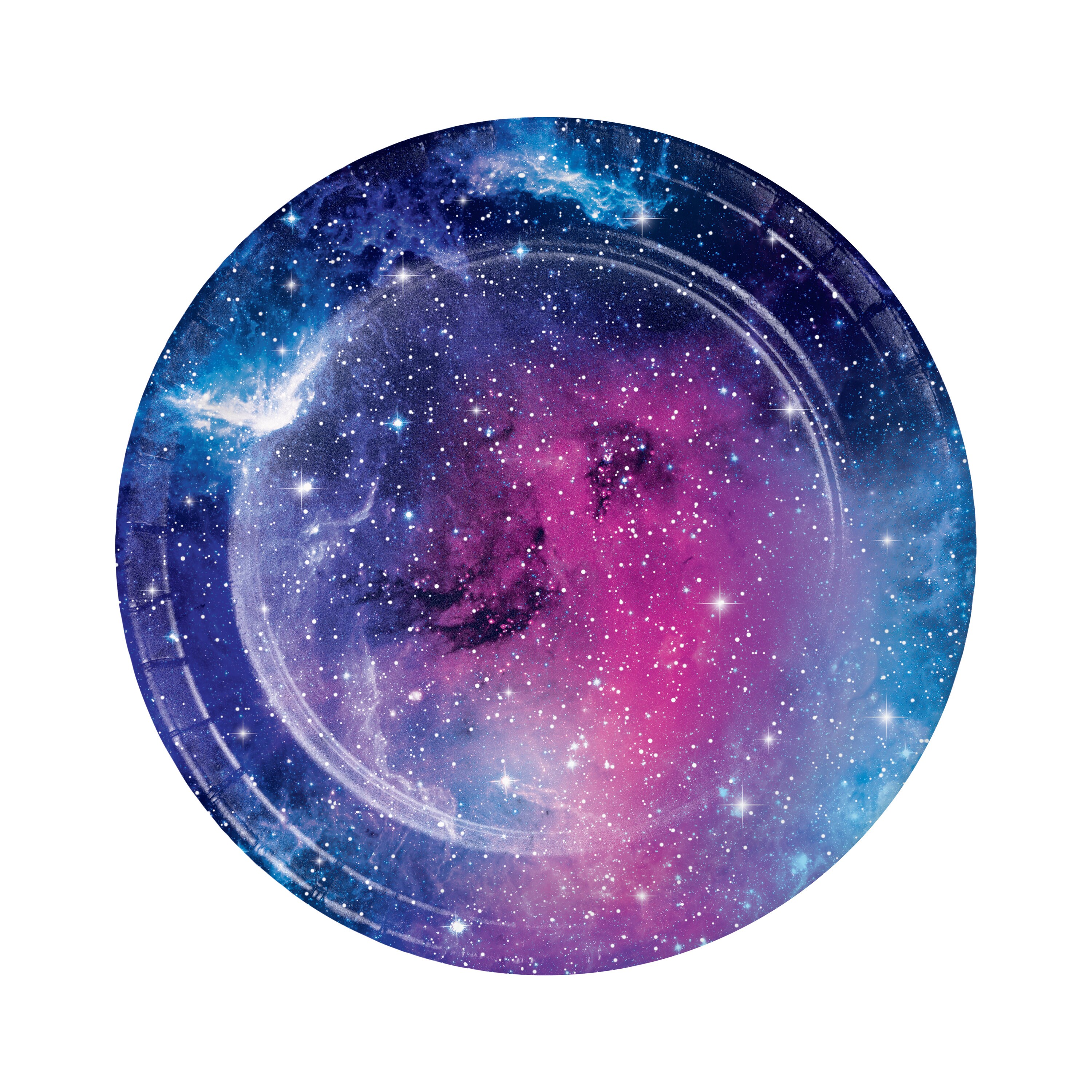 7 Galaxy Plates Space Plates Birthday Plates Galaxy Etsy