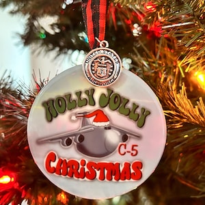 Military Christmas Ornament, Armed Forces Aircraft, Cute Military Aircraft, C-17, C-5, C-130, F-16
