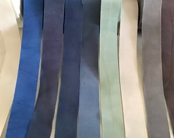 Grosgrain ribbon, shades of blue, 4 cm, grosgrain, old grosgrain ribbon, hat band, bags, skirts, scarves, bracelet,