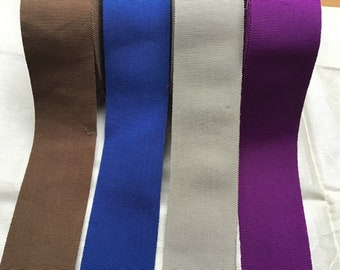 Ripsband , Ripsband Baumwolle , 7 cm breit  , 4 Farben zur Auswahl