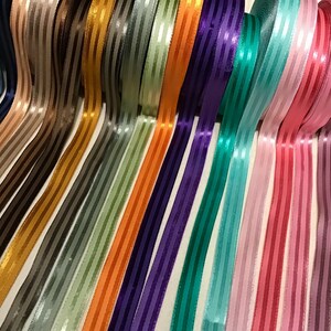 Satin ribbon, 3 m old viscose satin ribbon, 1.5 cm, artificial silk, trim ribbon, decorative ribbon, decorative ribbon image 4