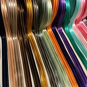 Satin ribbon, 3 m old viscose satin ribbon, 1.5 cm, artificial silk, trim ribbon, decorative ribbon, decorative ribbon image 3