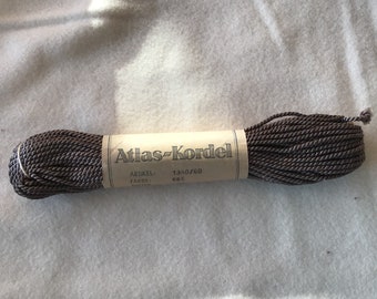 Altlas cord, original bundle of atlas cord, 25 m, grey/brown, 2 mm, atlas cord, hatter