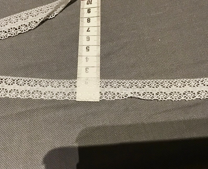 Plauen lace, 2 m, old Plauen lace, cotton lace, edge lace, insert lace, 7 patterns Muster5