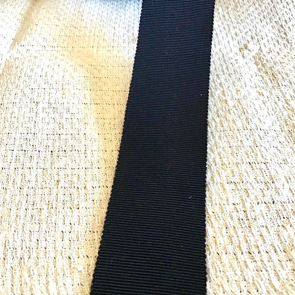 Ripsband, Ripsband schwarz , Hutband , schwarz, 4 cm , sehr steif