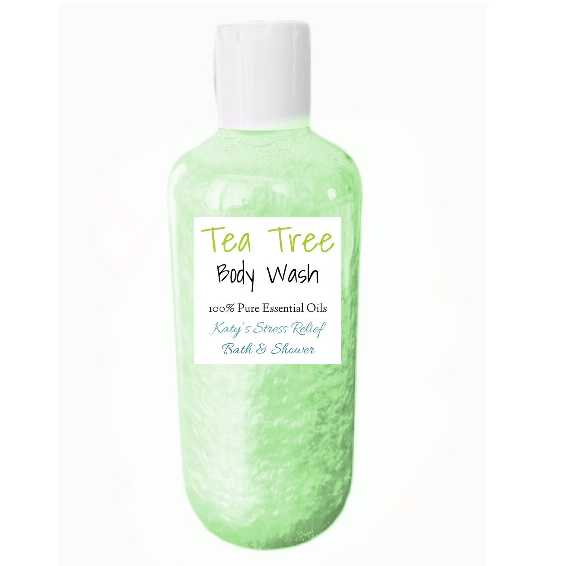 Tea Tree Body Wash 8 oz Vegan Sensitive Skin Essential Etsy