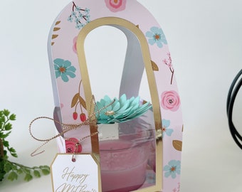 Candle Box. SVG and Studio Template for Cricut and Silhouette.