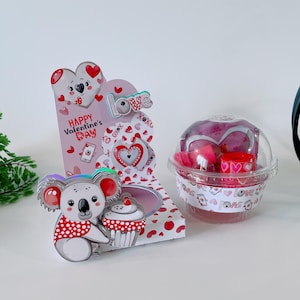 Boîte de bonbons. Porte-gobelet de 5 oz. Modèle SVG et Studio pour Cricut et Silhouette Cameo.