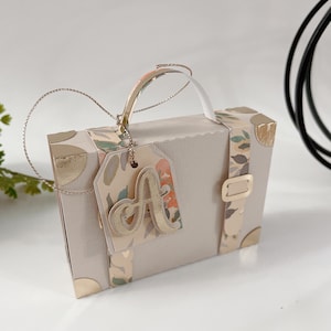 Suitcase Box. Chocolate and Gift Card Box. SVG and Studio Template for Cricut and Silhouette.