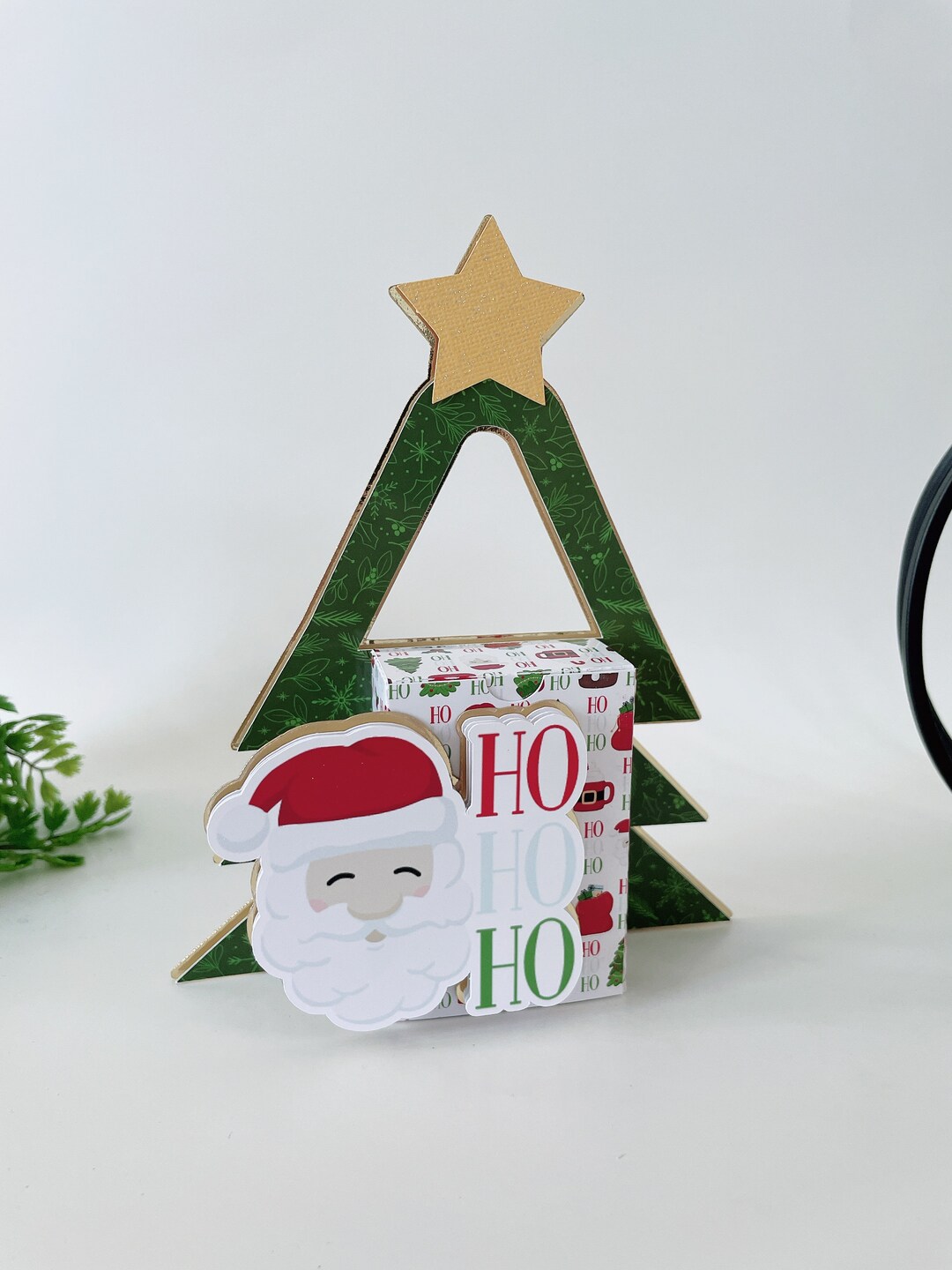 Christmas Tree Box. SVG and Studio Template for Cricut and Silhouette