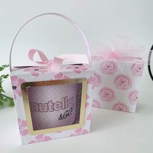 Nutela and Go Box/ Hazelnut Cream Stick/Candy Box. SVG and Studio Template for Cricut and Silhouette.