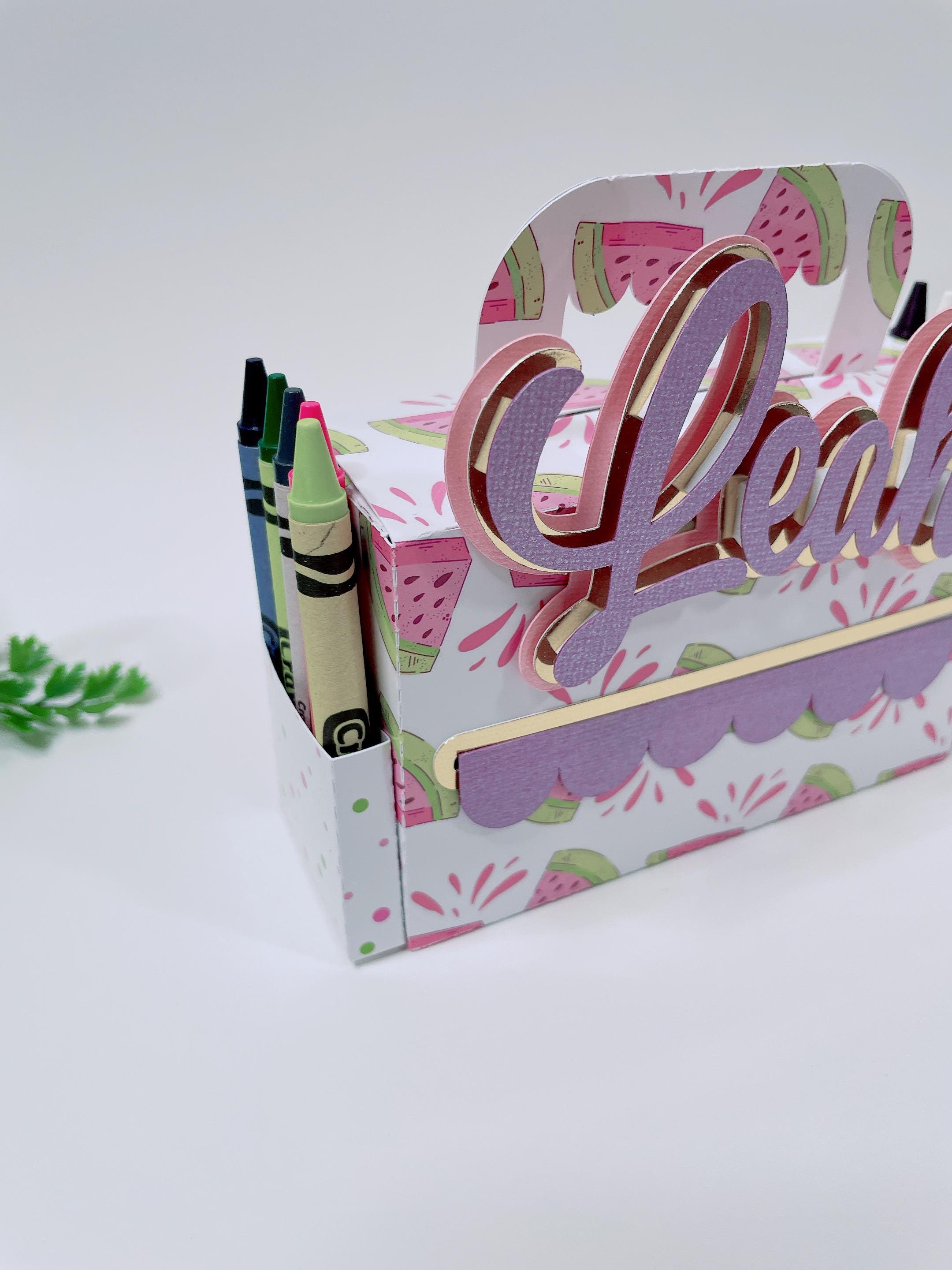 Activity Box Rolled Paper. SVG and Studio Template for Cricut and ...