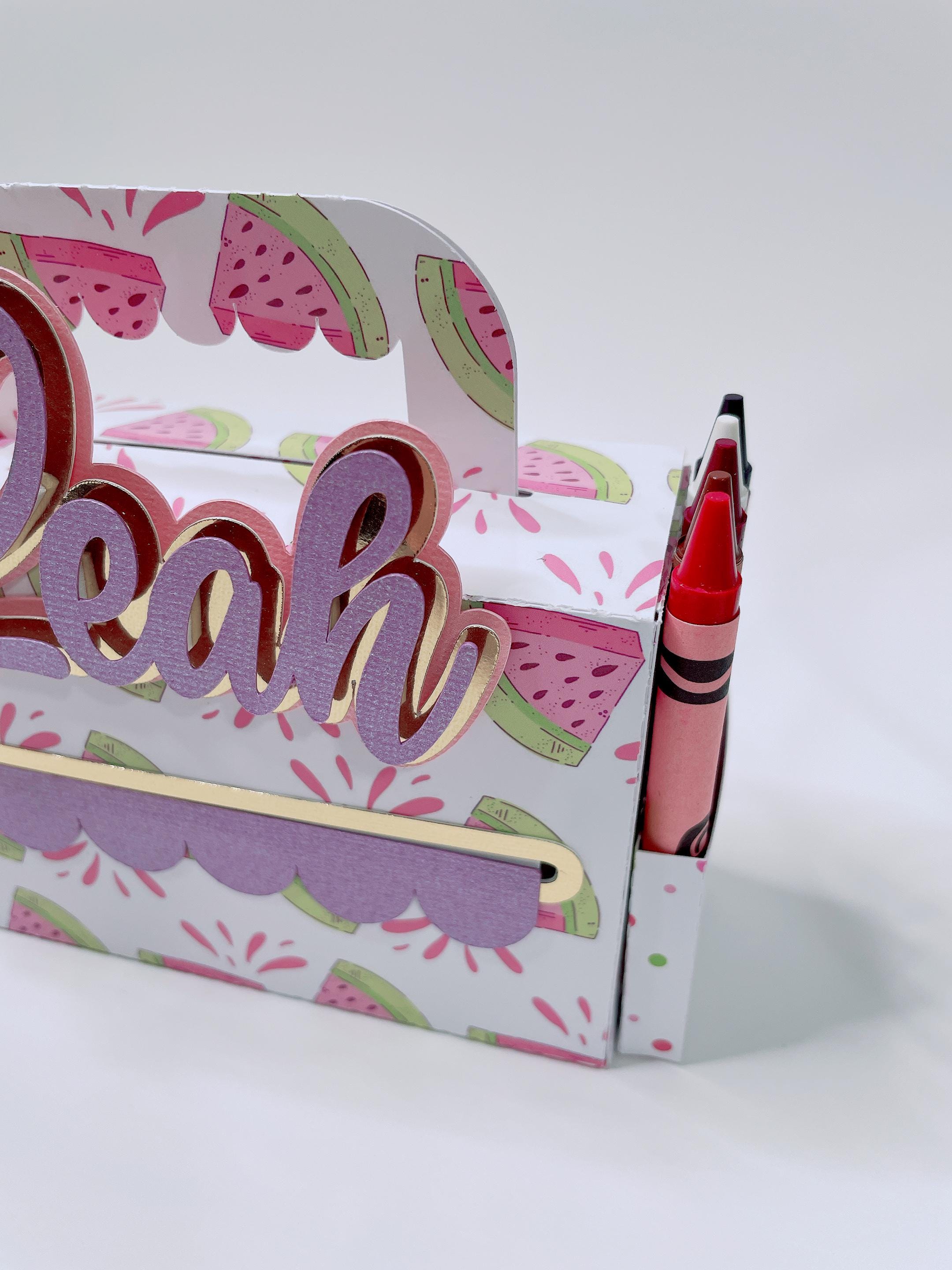 Activity Box Rolled Paper. SVG and Studio Template for Cricut and ...