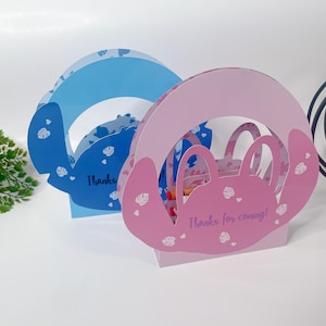 Angela and Stitch Coloring Bag/Box. SVG and Studio template for Cricut and Silhouette. **See description.