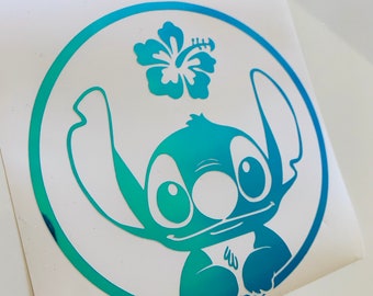 Stitch Holographic Decal