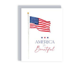 America the Beautiful Card