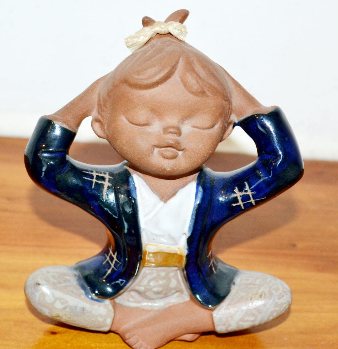 美しいヴィンテージの陶器の置物、70年代のレトロ、ミッドセンチュリー