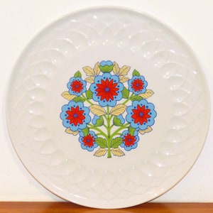 70s vintage porcelain tableware cake plate Schumann Arzberg large PLATE flower decor plate serving plate cake plate seventies