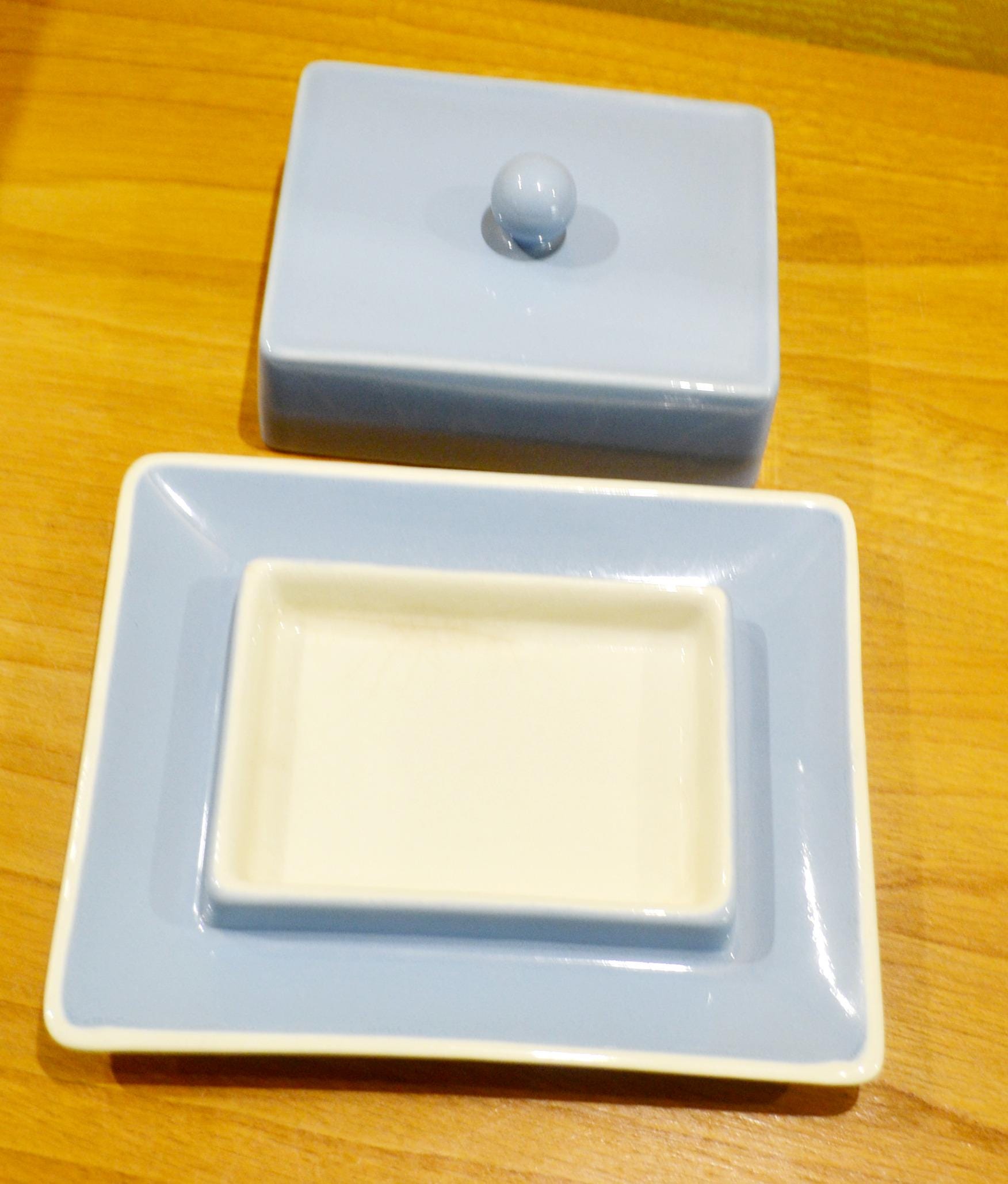 1950年代のヴィンテージバターディッシュ、Steuler製、セラミック製