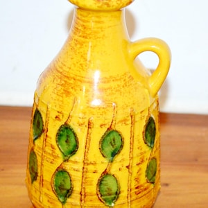 Beautiful 70s vintage vase by Strehla Keramik Retro Mid Century Shabby Chic Country Style Seventies