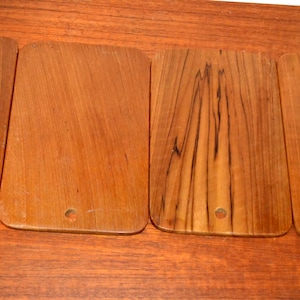 Vintage cutting boards teak 70s Made in Denmark Retro Mid Century Shabby Chic Country style Teakwood