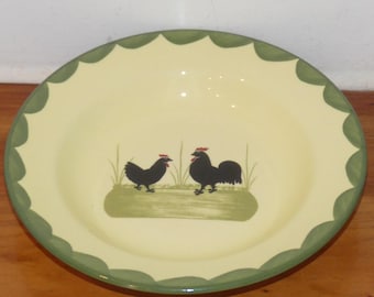 Service De Vaisselle Zeller Keramik - Motif Coq Et Poule - Forêt-Noire - Jaune