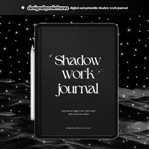 Digital & Printable Shadow Work Journal, Shadow Work Journal Prompts, Activities, Spiritual Therapy Goodnotes Journal |