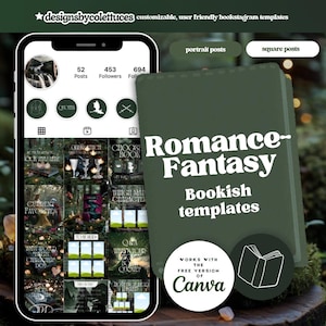 125 Romans Fantasy Canva Bookstagram Szablony, DesignsbyColettuces