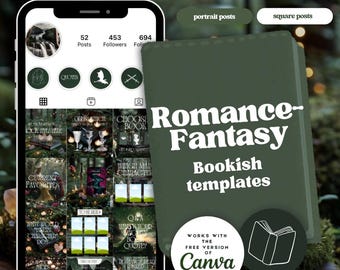 125 Romance Fantasy Canva Bookstagram Templates, DesignsbyColettuces
