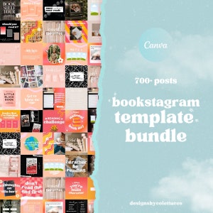 700+ Complete Collection Bookstagram Template Bundle, Every Bookstagram Template | Designsbycolettuces