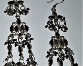Spring-lock Clasp 9 Inches Charm Bracelet Charm Bracelet Handlinked Silvertone Bell Clusters