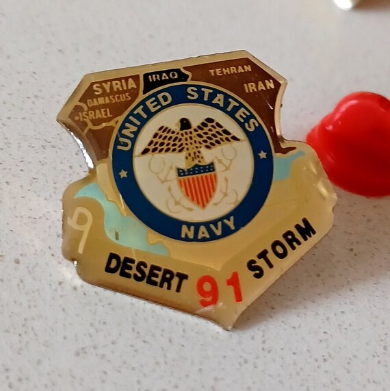 Vintage United States Navy Desert Storm 1991 Shie… - image 2