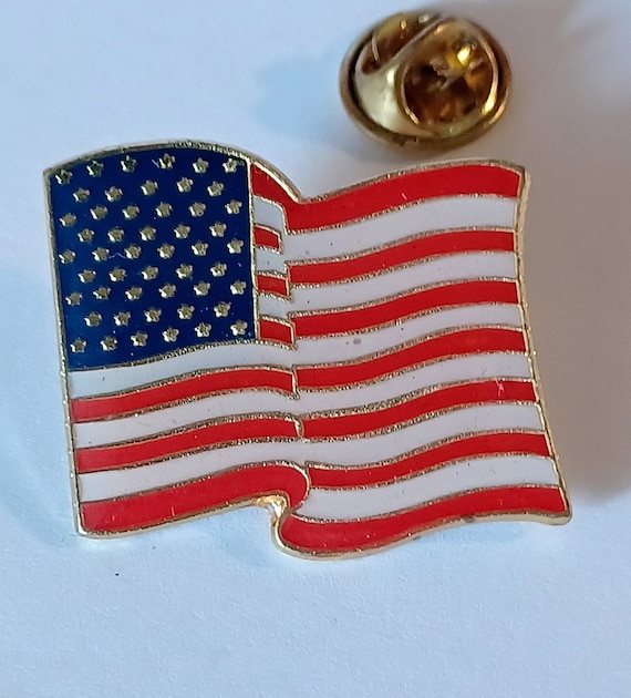 Large American Flag Pin