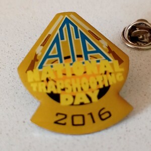 ATA National Trapshooting Day Amateur Trapshooting Association Lapel Tie Hat Pin Souvenir 0266