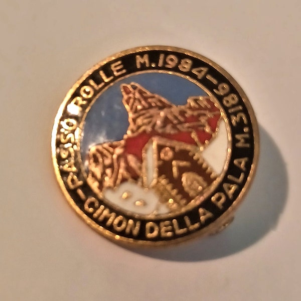Passo Rolle M. 1984 Cimon Della Pala M. 3186 Italy Lapel/Hat Pin Souvenir 0484