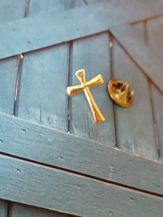 Épingles De Cravate En Forme De Croix Plaqué Or - Lot De 2 Pièces - Style Celtique