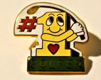 Number One Golfer #1 Golfer Lapel/Hat Pin Souvenir 0661