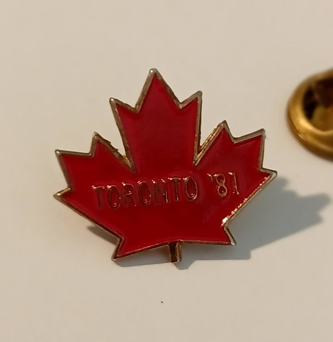 Toronto Pin Vintage Toronto '81 Red Maple Leaf Lapel/hat Pin Souvenir 1117 - Etsy