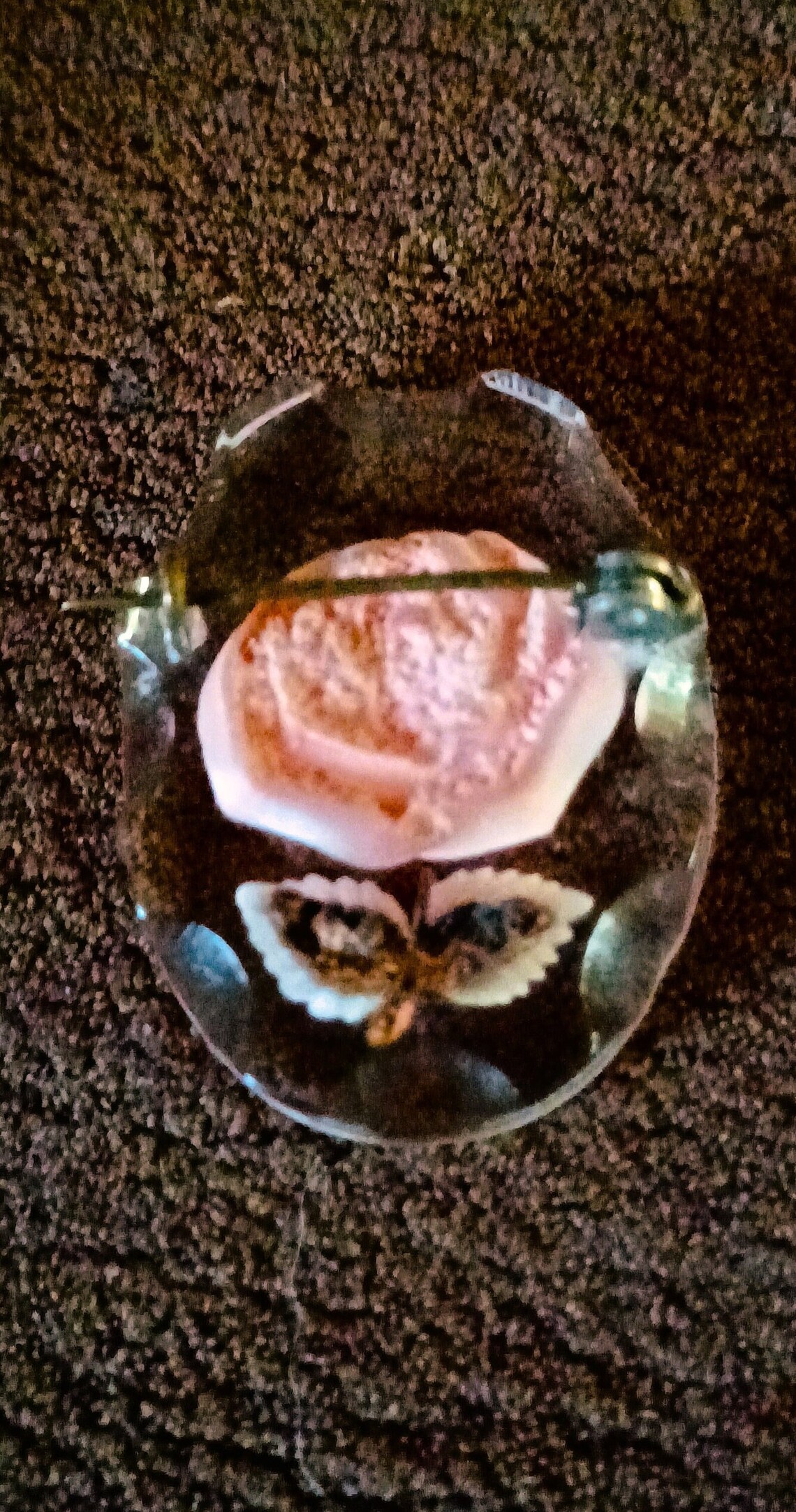 Lapel Pin Reverse Vintage Reverse Carved Hand Painted Lucite Rose Flower Lapel Hat Pin ...