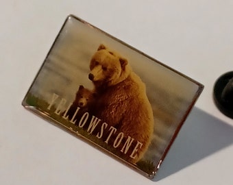 Pendentif Broche Ours Brun - Thème Yellowstone Park - 1,6 Cm - Occasion