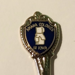 Vintage Amana Colonies Iowa Collectible Souvenir Spoon