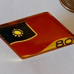 Vintage Taiwán bandera 80 solapa sombrero corbata Pin recuerdo 0532