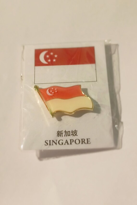 singapore country flag souvenir Gem